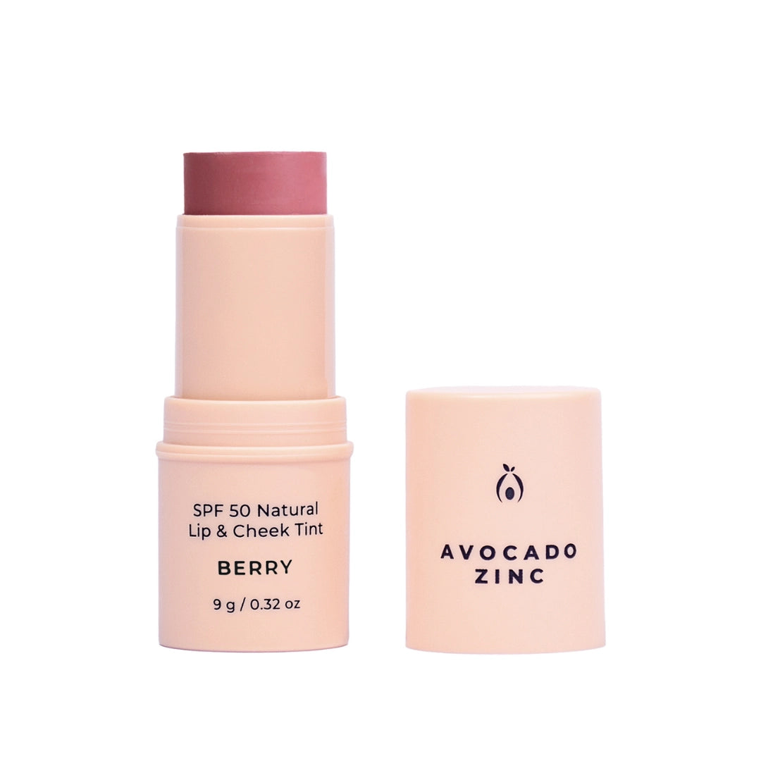 Avocado Zinc - Spf 50 Natural Lip & Cheek Tint - Berry