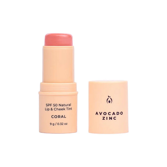 Avocado Zinc - Spf 50 Natural Lip & Cheek Tint - Coral