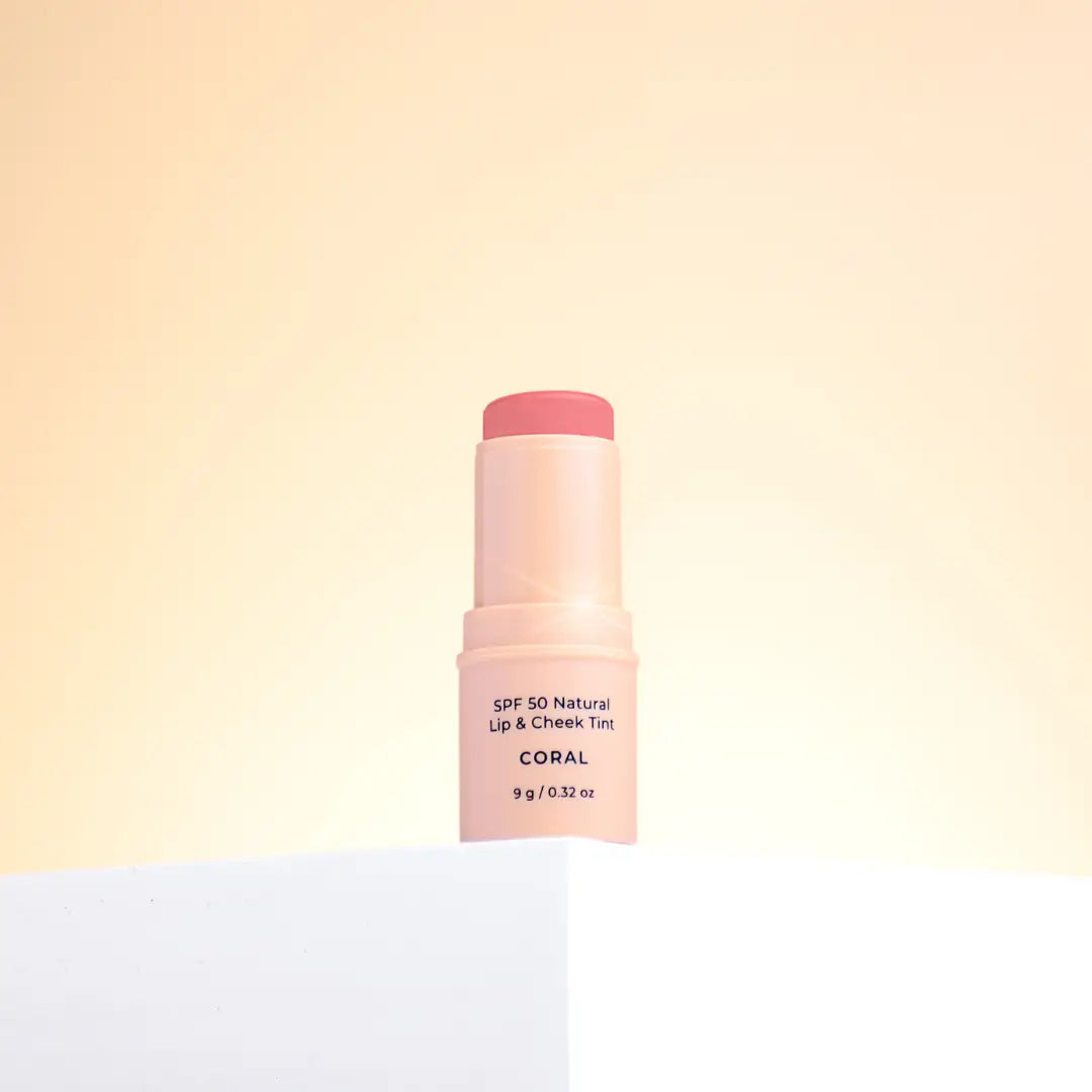 Avocado Zinc - Spf 50 Natural Lip & Cheek Tint - Coral