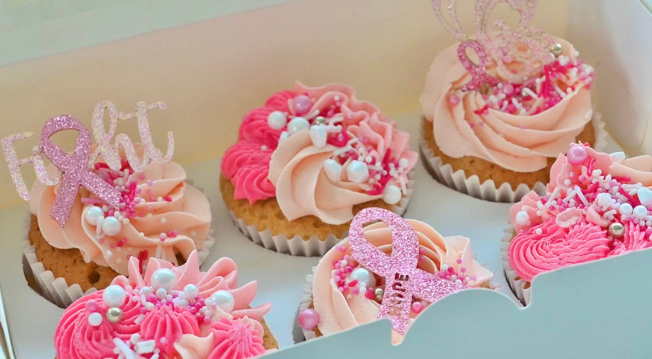 PINK UP GRIFFITH cupcakes 6 PACK *PREORDER* CHOCOLATE FLAVOUR