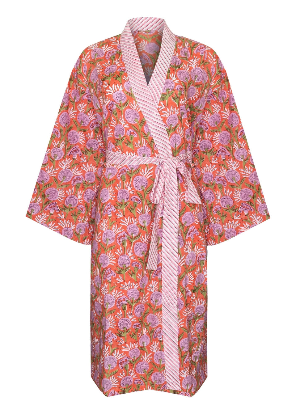 Women's Cotton Kimono Robe - Hanako