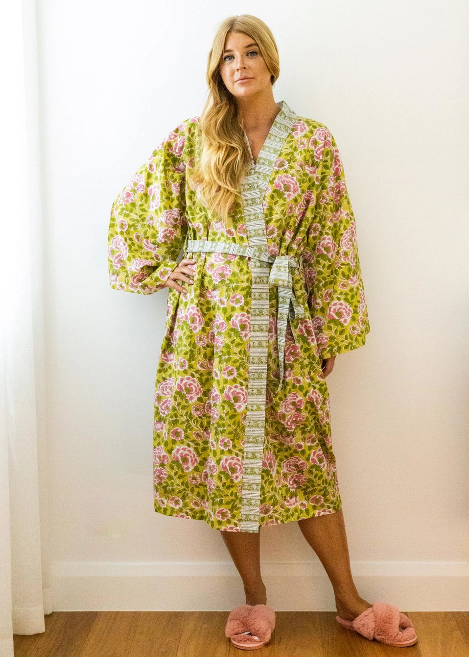 Women's Cotton Kimono Robe - Kimiko