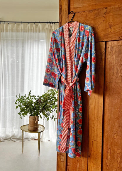 Women's Cotton Kimono Robe - Noa