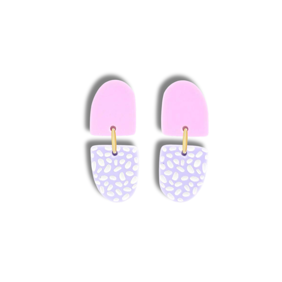 Lilac + Pink dangles